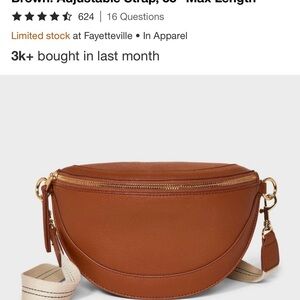 Brown Leather Crossbody Bag